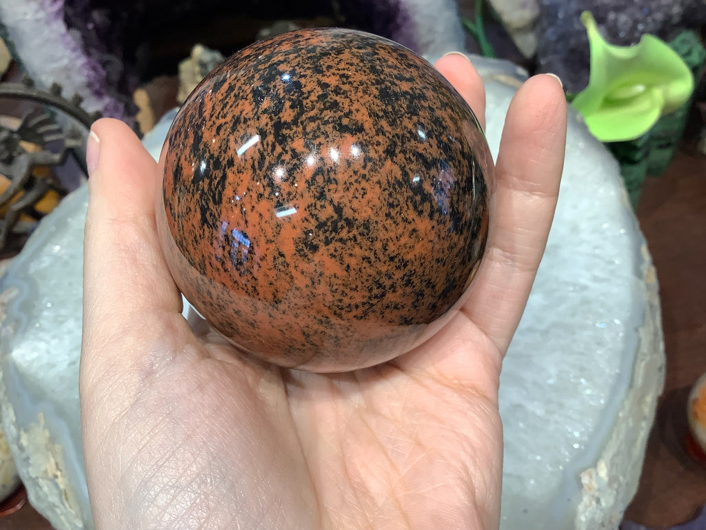 63mm Natural Red Jasper Gemstone Sphere