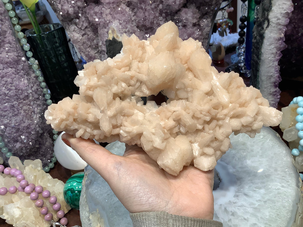 Stilbite natural 7x5”  gemstone specimen