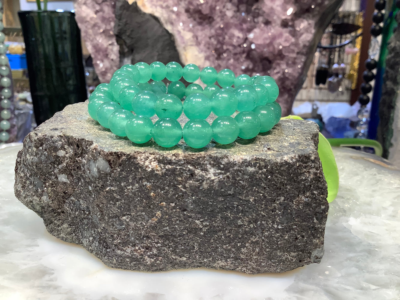 Aventurine green 8mm gemstone bracelet