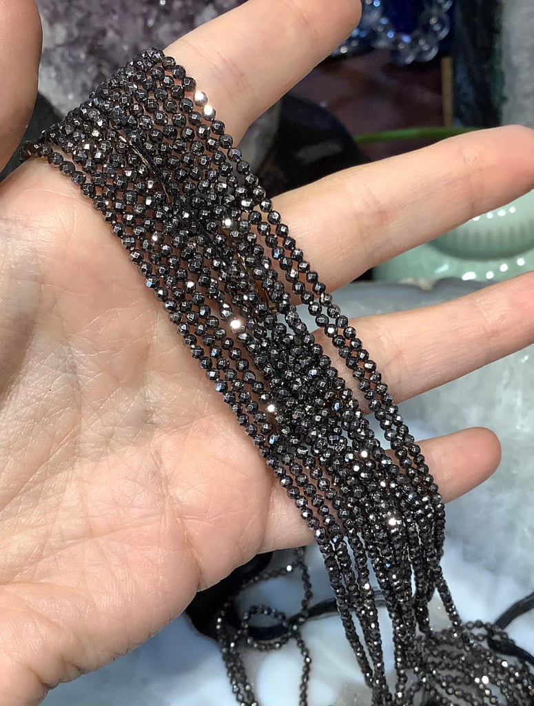 Gunmetal pyrite faceted 2.5mm brilliant gemstones