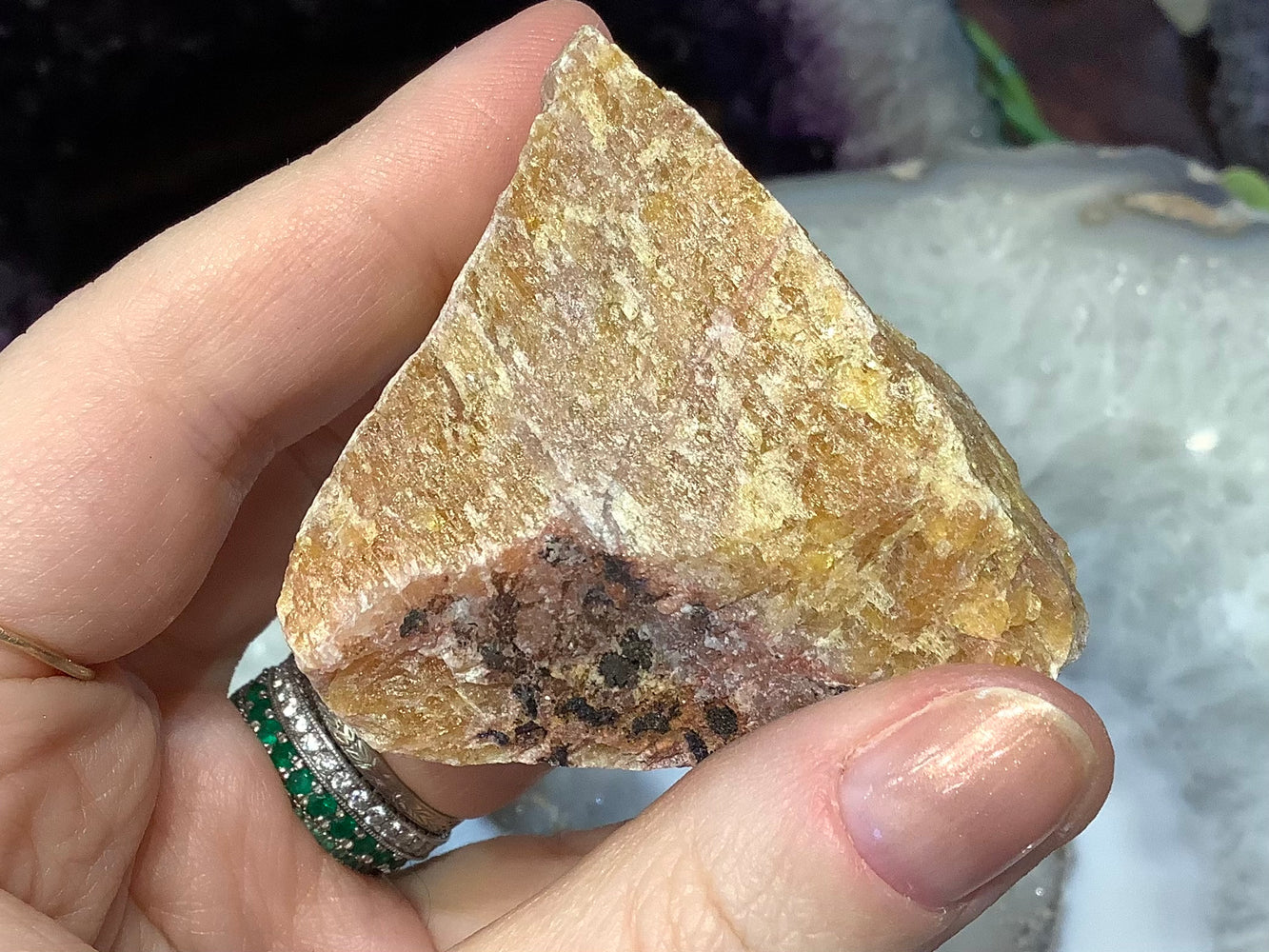 Cancrinite gemstone specimen #2