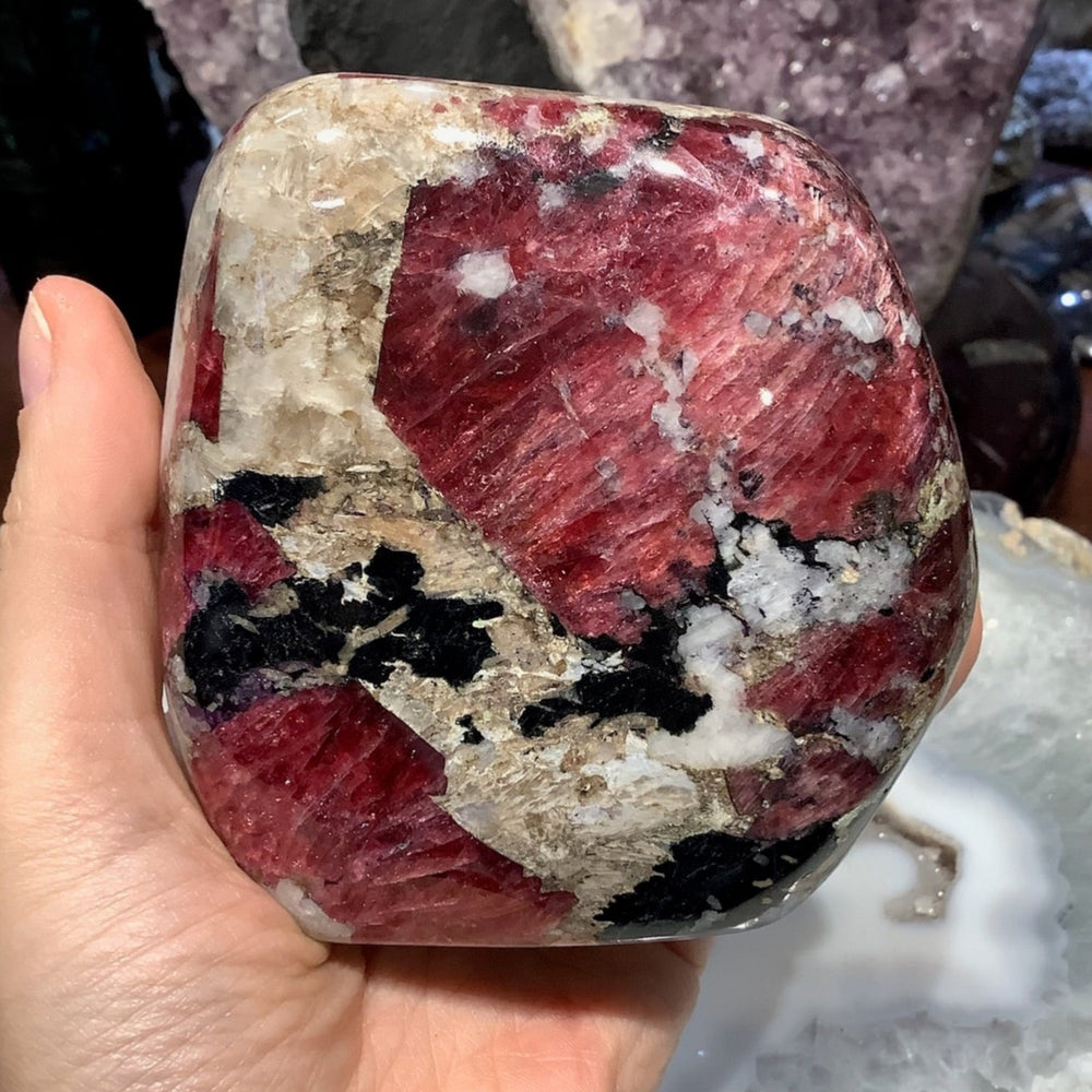 Huge Stunning Natural Pink Eudialyte Gemstone Specimen - Canada #4
