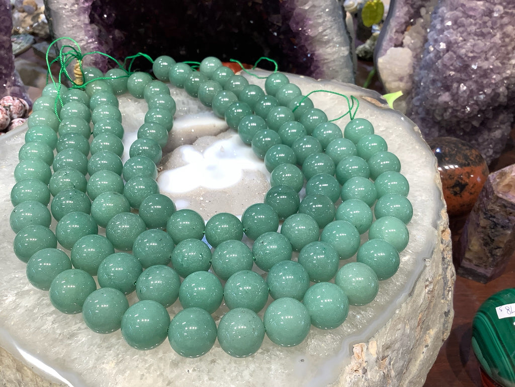Natural Green aventurine round gemstone beads - 16mm