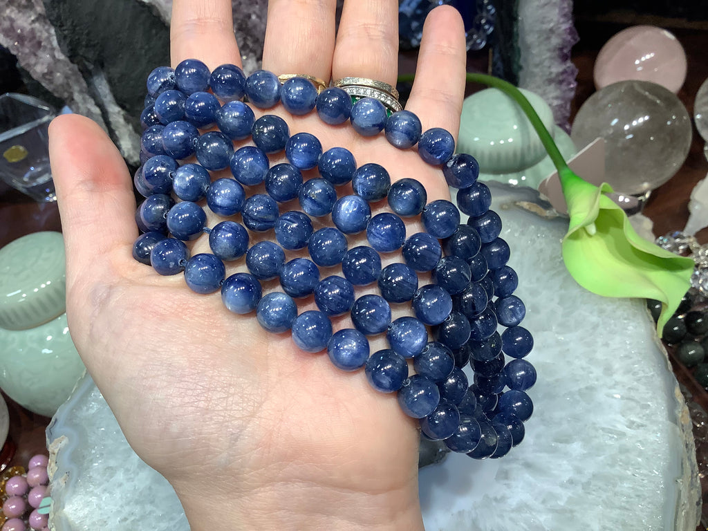 Gorgeous Blue kyanite 9mm gemstones 3a