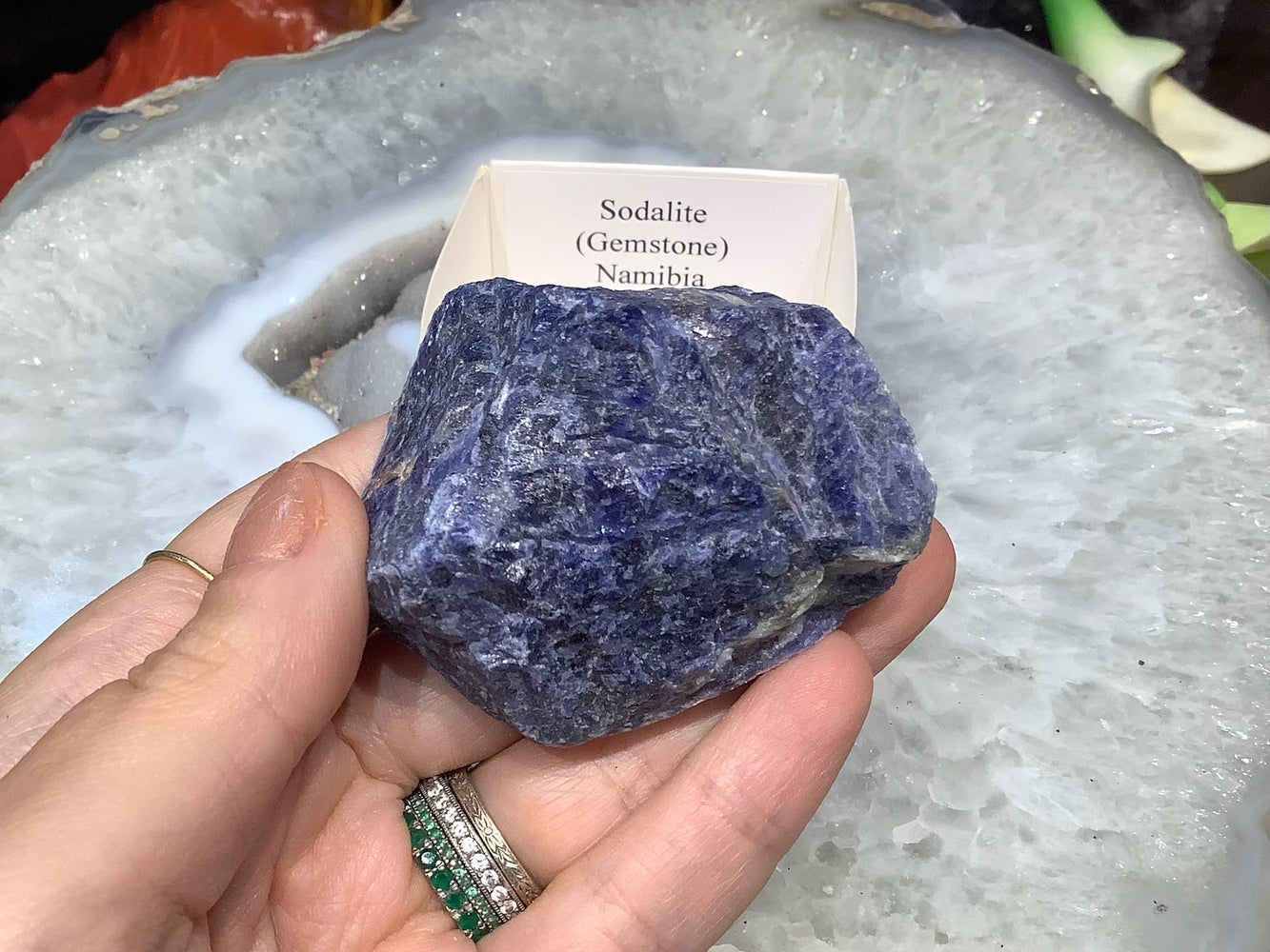 Natural Blue Sodalite Rough Healing Mineral Specimen - Namibia