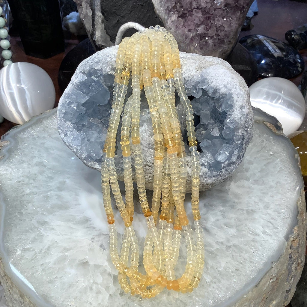 Beautiful Brazil Fire Opal Faceted Gemstone Rondelle Beads