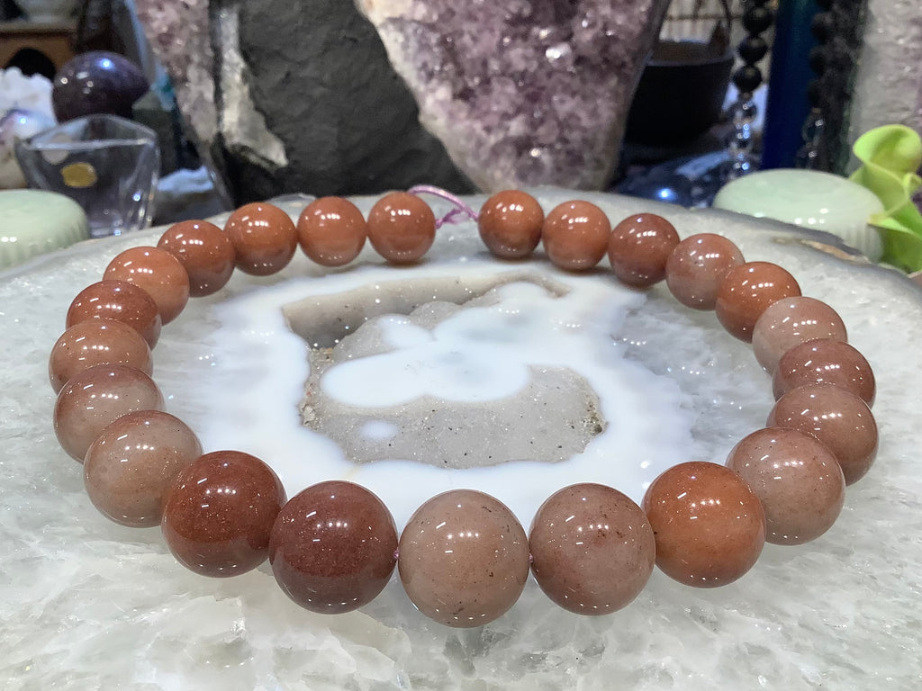 18mm Maroon Morango Quartz Gemstone Beads