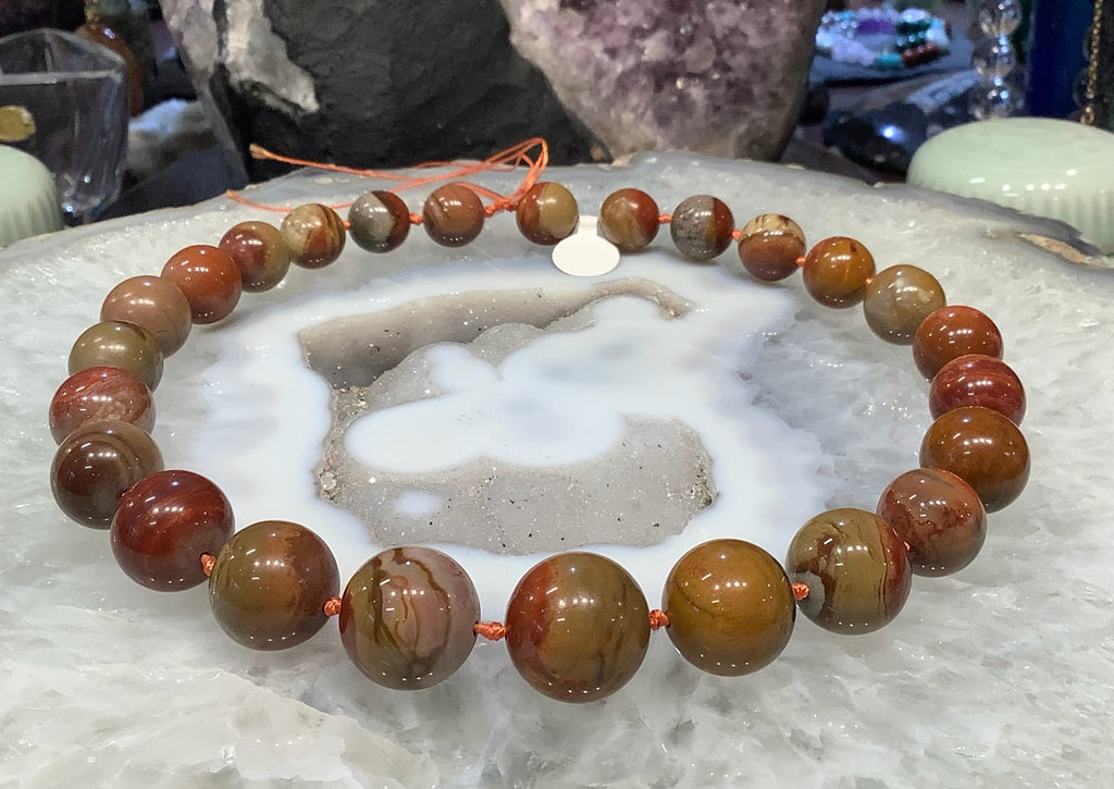 Natural Multicolor Picture Jasper Round gemstone Beads