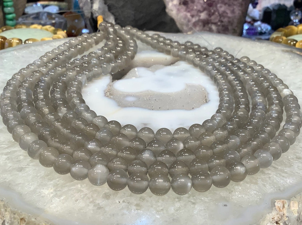 Stunning 8mm Top Natural Moonstone Beads - Exquisite Chatoyance