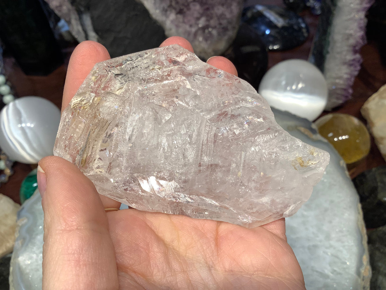 Himalayan faden Quartz gemstone specimen