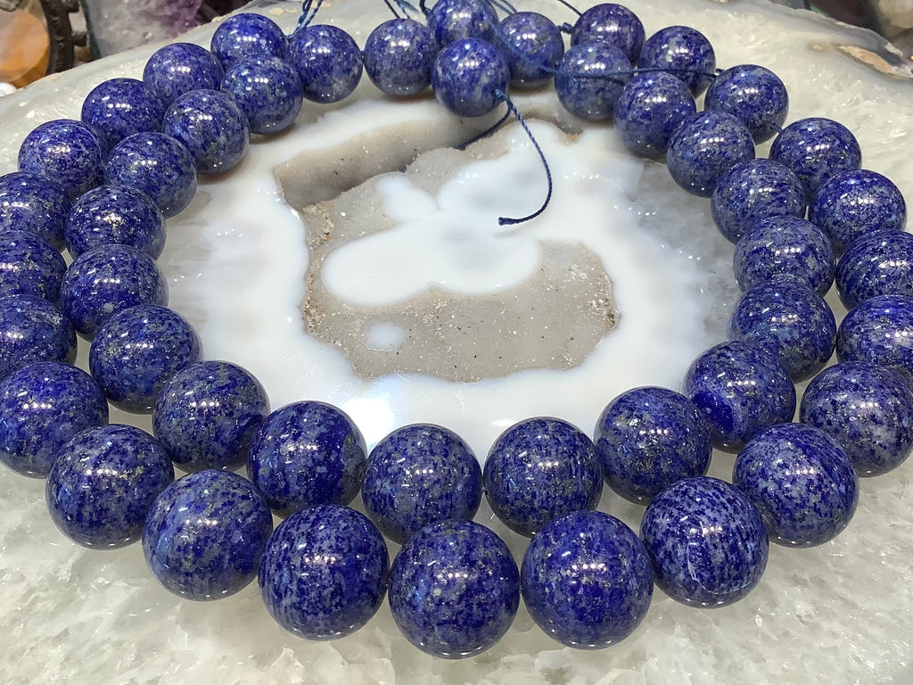 Natural Blue  Lapis lazuli round gemstones beads - 18mm