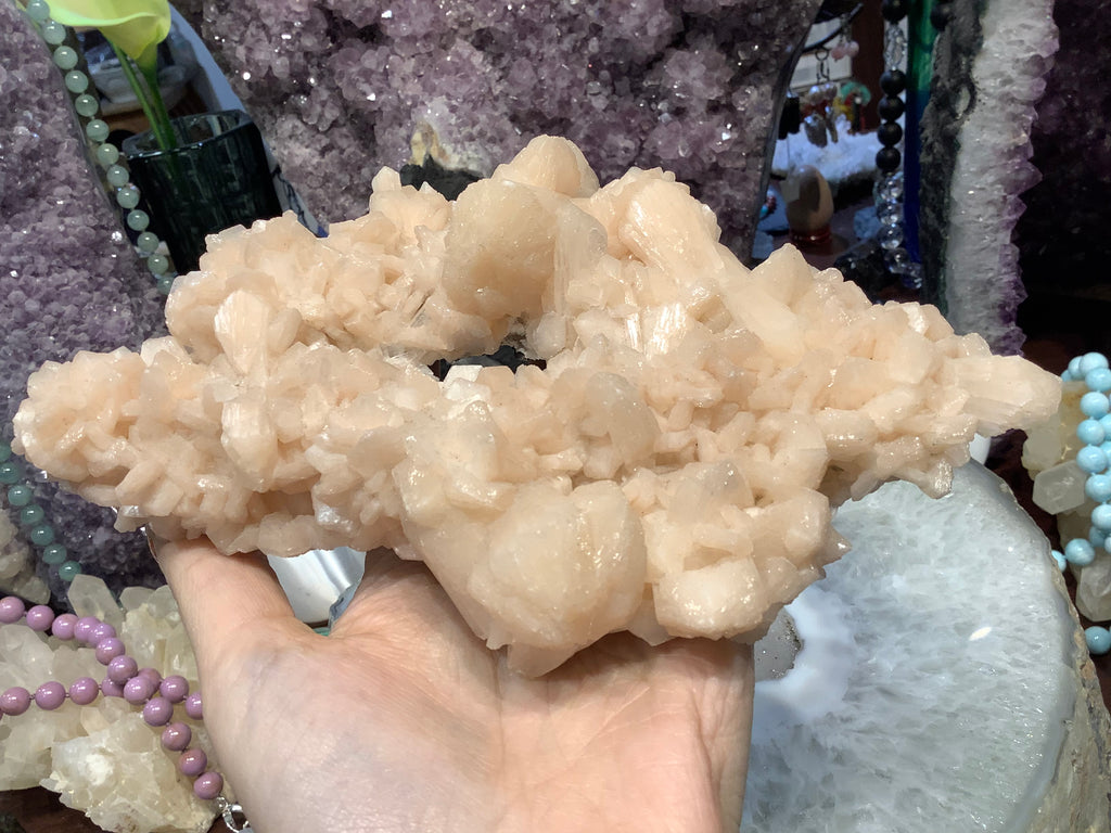 Stilbite natural 7x5”  gemstone specimen
