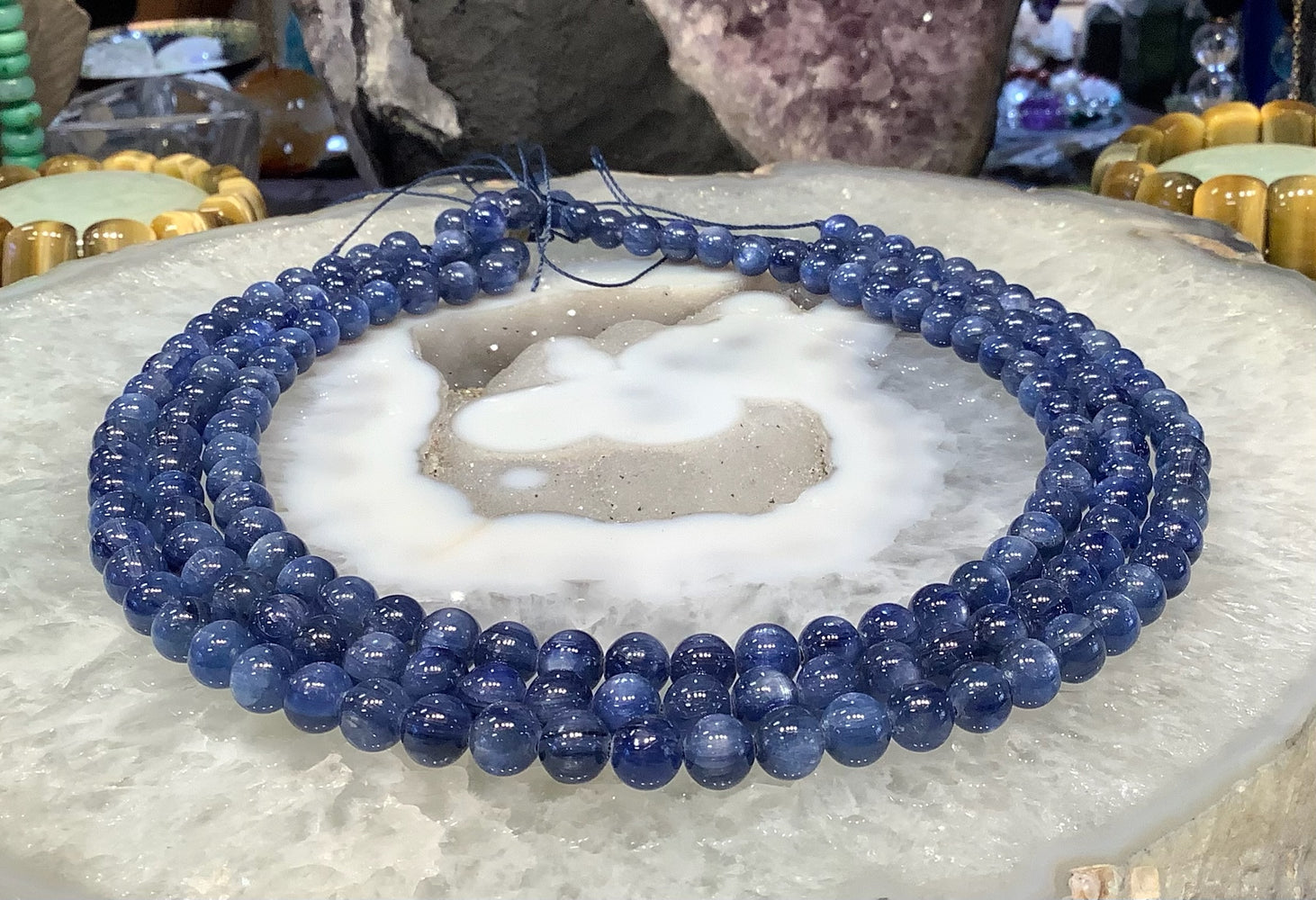 Natural Gorgeous Blue kyanite Round 7.5mm gemstones 3a