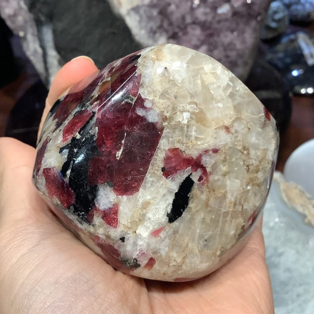 Stunning Natural Pink Eudialyte Gemstone Specimen - Canada #2