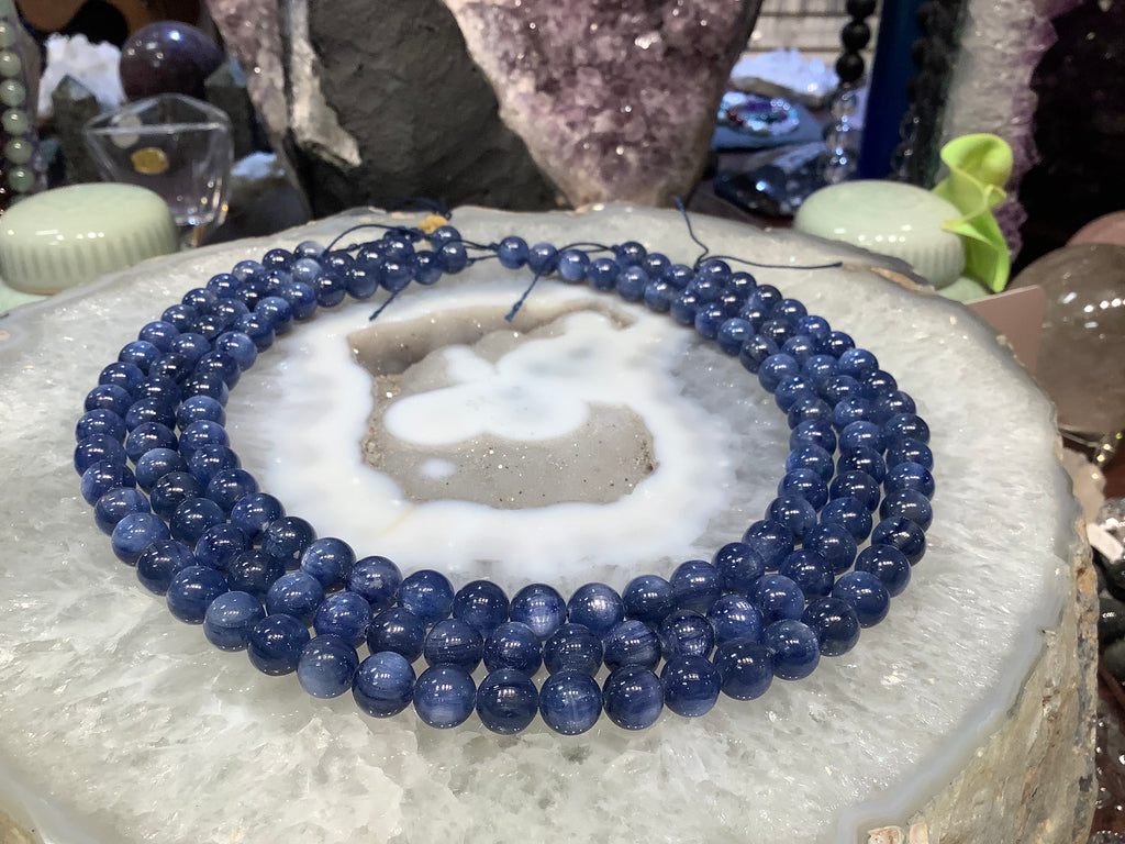 Gorgeous Blue kyanite 9mm gemstones 3a