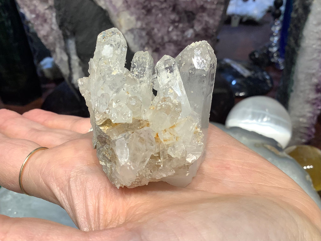Himalayan Quartz crystal point gemstone  specimen