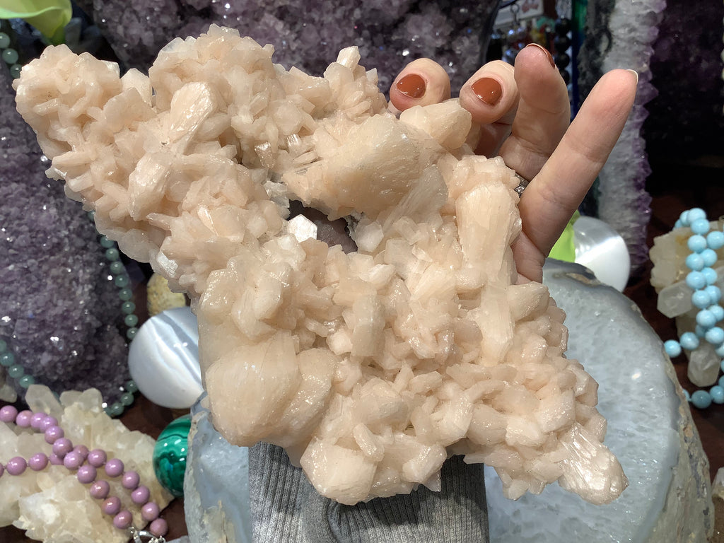 Stilbite natural 7x5”  gemstone specimen