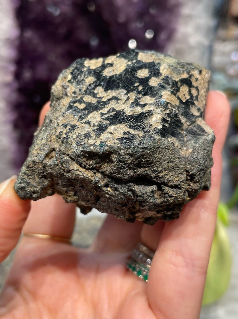 Augite Natural Healing Specimen Natural Geode #3