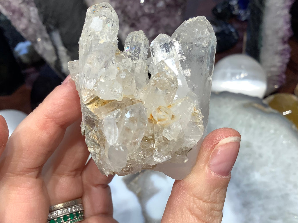 Himalayan Quartz crystal point gemstone  specimen