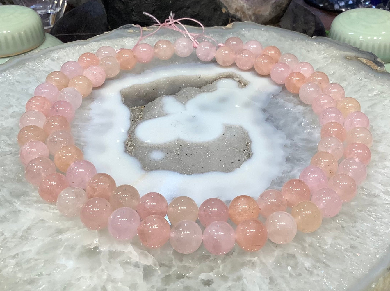 Gorgeous Natural Pink Morganite 12mm gemstones