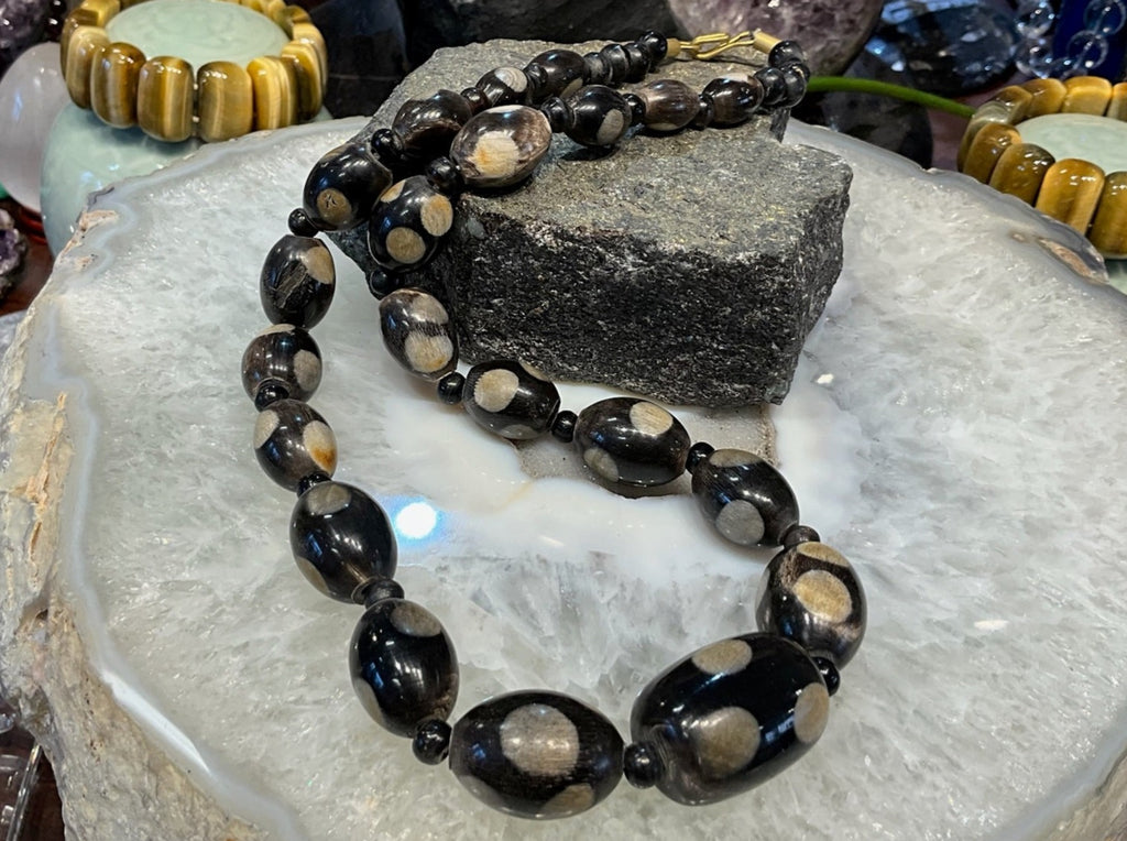 Natural Horn Bead Necklace